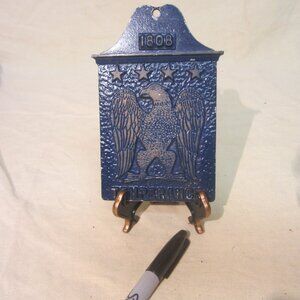 VTG 1960 "1808" TEMPERANCE METAL WALL PLAQUE MADE IN USA